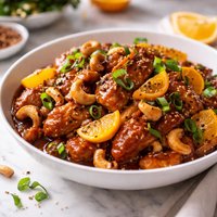 Chinese Orange Barbecue Cashew Chicken