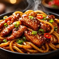 Chinese Pork with Noodles