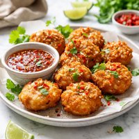 Chinese Prawn Cakes with Sweet Chilli Sauce