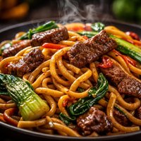 Chinese Stir Fried Beef Noodles