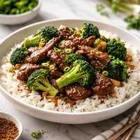 Chinese Style Beef Broccoli and Rice