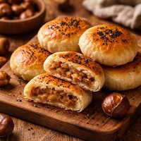 Chinese Style Chestnut Filled Cake