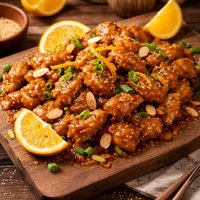 Chinese Style Orange Almond Chicken