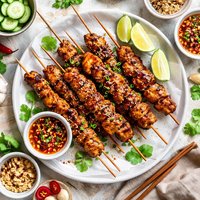 Chinese Style Skewered Chicken