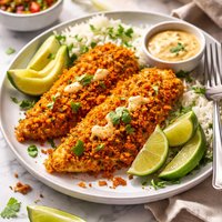 Chipotle and Dorito Crusted Tilapia