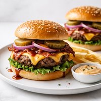 Chipotle Barbecue Cheeseburgers