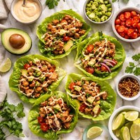 Chipotle Chicken Lettuce Wraps Paleo