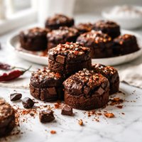 Chipotle Chocolate Chunk Brownie Bites