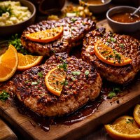 Chipotle Orange Glazed Pork Chops