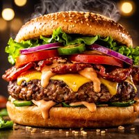 Chipotle Pork Cheeseburger