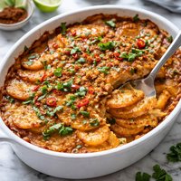 Chipotle Scalloped Sweet Potatoes