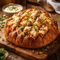 Chipped Beef with Cheddar Pull a Part Bread