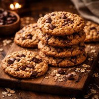 Choc Oat Chip Cookies