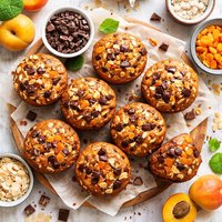 Choco Apricot Muffins