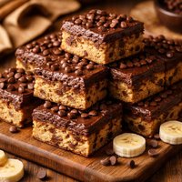 Choco Banana Squares