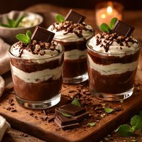 Chocolate After Dinner Mint Parfaits