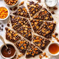 Chocolate Almond Apricot Brittle