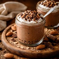 Chocolate Almond Cheesecake Pudding Healthy