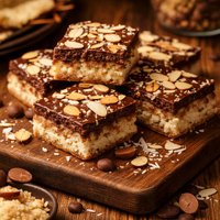 Chocolate Almond Macaroon Bars