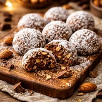 Chocolate Almond Snowballs
