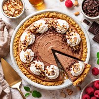 Chocolate Amaretto Mousse Pie