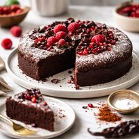 Chocolate Ancho Chile Flourless Cake