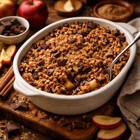 Chocolate and Apple Crumble