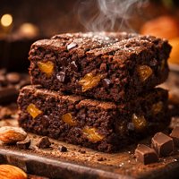 Chocolate and Apricot Brownies