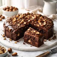 Chocolate and Hazelnut Brownie Cake