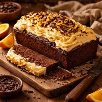 Chocolate and Orange Buttercream Pound Cake