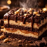 Chocolate and Peanut Butter Ice Box Dessert