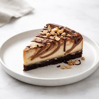 Chocolate and Peanut Butter Swirl Cheesecake Vegan Version