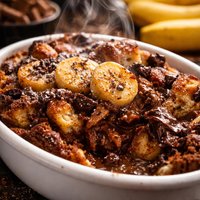 Chocolate Banana Bread Pudding