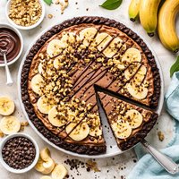 Chocolate Banana Freezer Pie Clean Eating