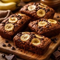 Chocolate Banana Mini Breads