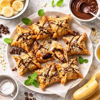 Chocolate Banana Wontons