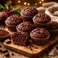 Chocolate Beetroot Muffins