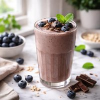 Chocolate Blueberry Soy Shake