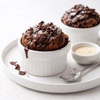 Chocolate Bread Pudding Souffls