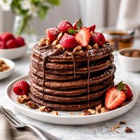 Chocolate Buckwheat Pancakes