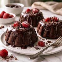 Chocolate Bundles with Chocolate Ganache