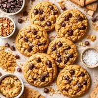 Chocolate Butterscotch Graham Cookies