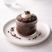 Chocolate Cake Baked in a Jar