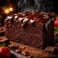 Chocolate Cake with Chocolate Glaze