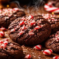 Chocolate Candy Cane Cookies