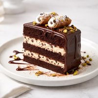 Chocolate Cannoli Cake