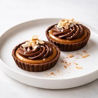 Chocolate Caramel Coconut Tarts