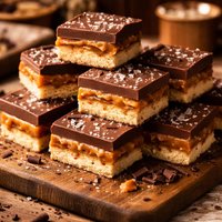 Chocolate Caramel Cookie Candy Bars