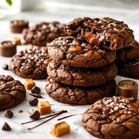 Chocolate Caramel Rolo Cookies