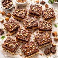 Chocolate Caramel Tray Bake Slice